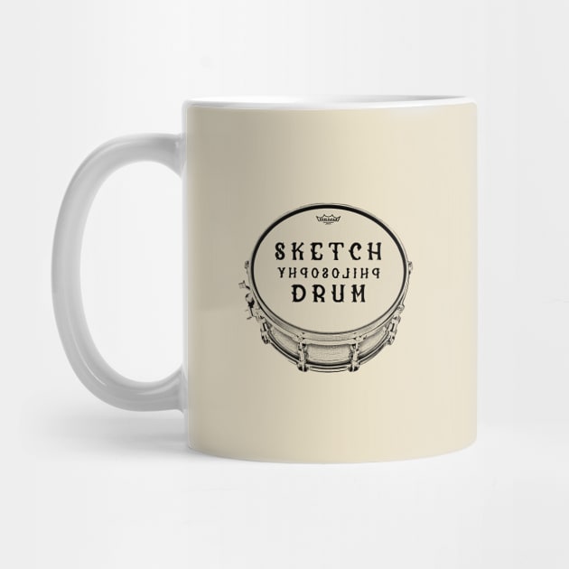 Sketch Philosophy Drum | Retro Vintage Transparent by Odegart